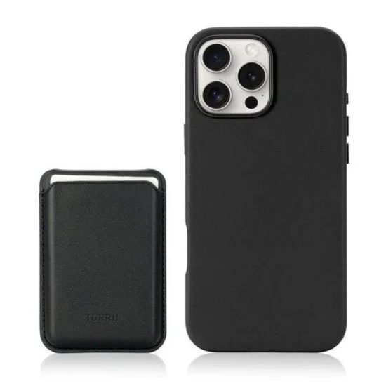 Cover Iphone 16 Pro Max Magsafe Case + Wallet Stand Torrii Koala - Black